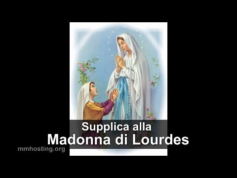 Preghiera serale alla Madonna di Lourdes
